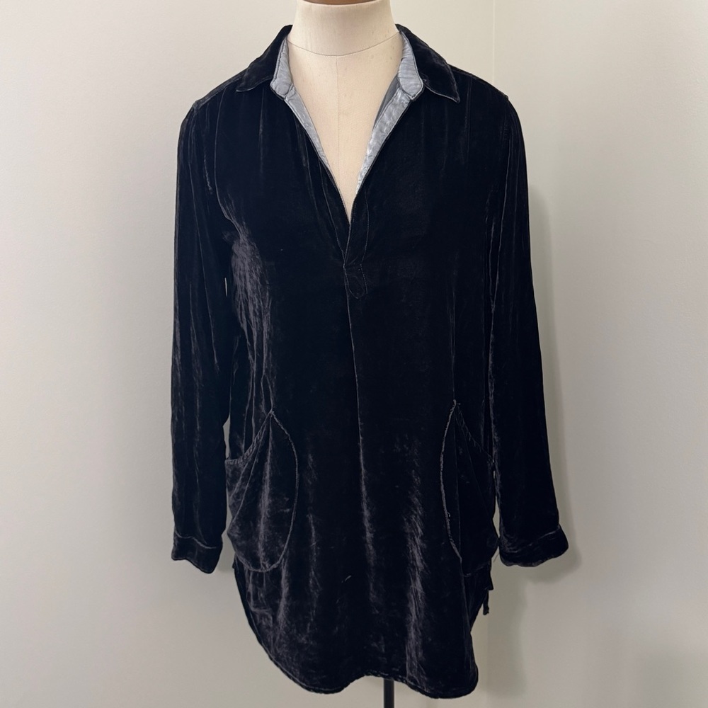 CP Shades XS Black Velvet Mini Dress or Tunic Top ~ Festive Holiday Party